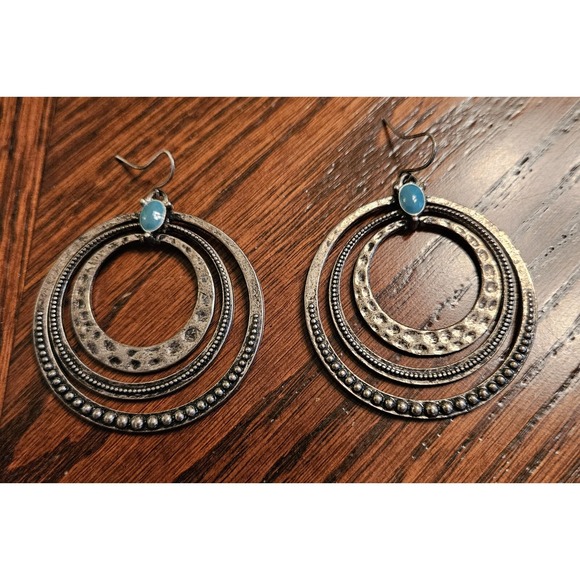Premier Designs Jewelry - Premier Designs Around Town Dangle Boho Earrings Blue Faux Turquoise